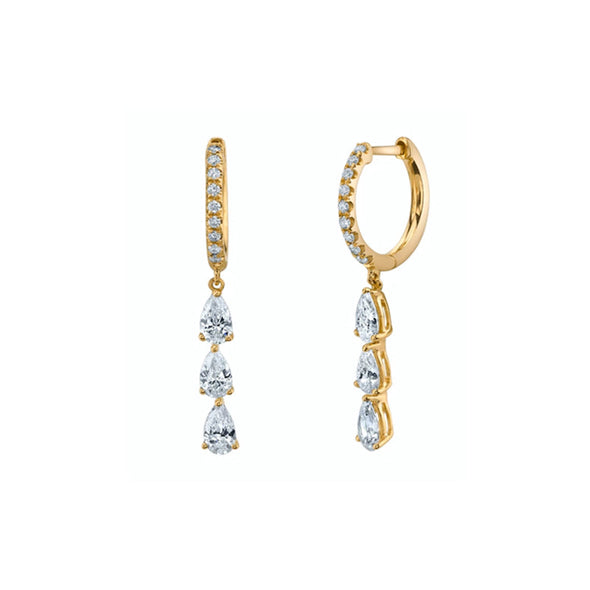 Coralie Sterling Silver Earrings plated in 18K Gold