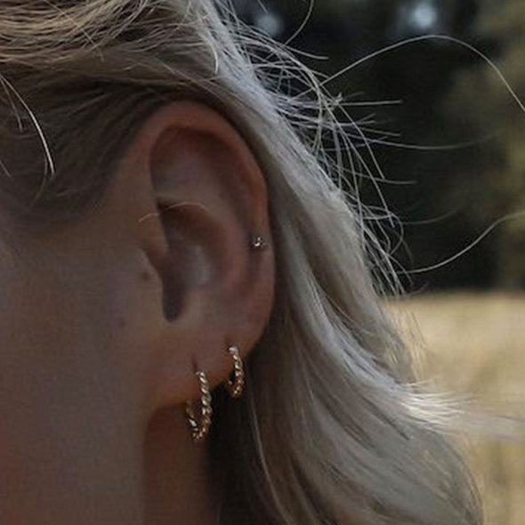 Adelaide Sterling Silver Earrings plated in 18K Gold
