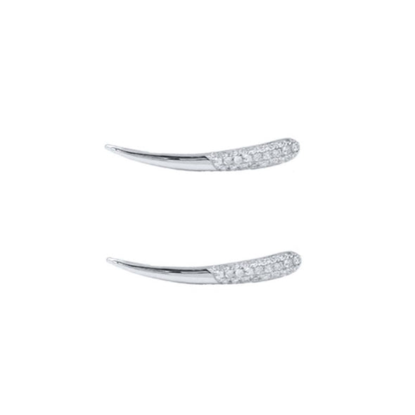 Orleans Sterling Silver Earrings plated in Rhodium