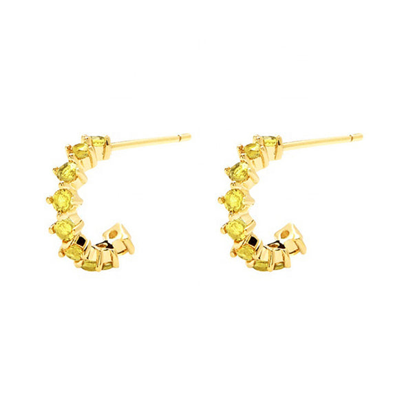 Batignolles Sterling Silver Earrings plated in 18K Gold