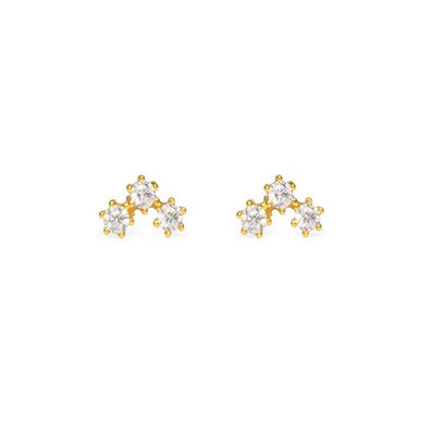 Vicenza Sterling Silver Earrings plated in 18K Gold