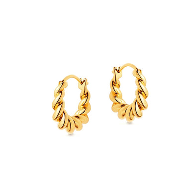Adrienne Sterling Silver Earrings plated in 18K Gold