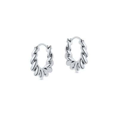 Adrienne Sterling Silver Earrings plated in Rhodium