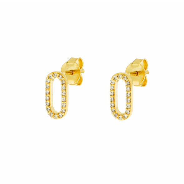 Agatha Sterling Silver Earrings plated in 18K Gold