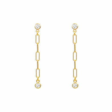 Hermitage Sterling Silver Earrings plated in 18K Gold