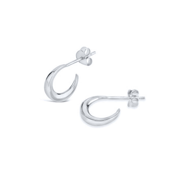 Larvotto Sterling Silver Earrings plated in Rhodium