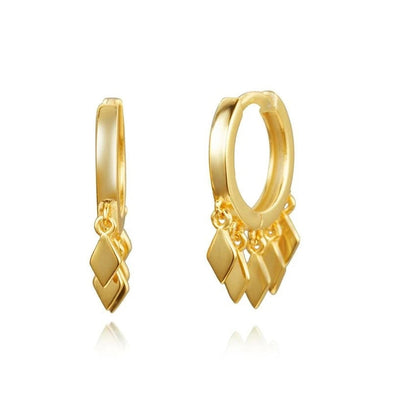 Twiga Sterling Silver Earrings plated in 18K Gold