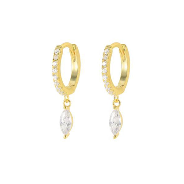 Sandra Sterling Silver Earrings plated in 18K Gold