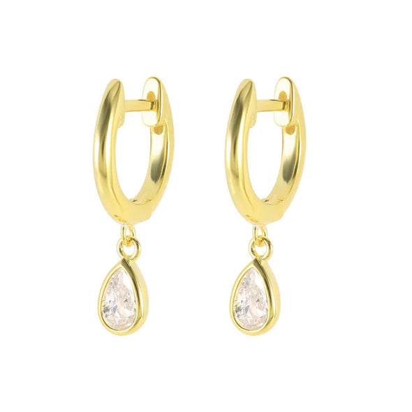 Asmara Sterling Silver Earrings plated in 18K Gold