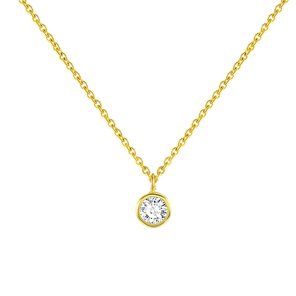 Charniere Sterling Silver Pendant plated in 18K Gold