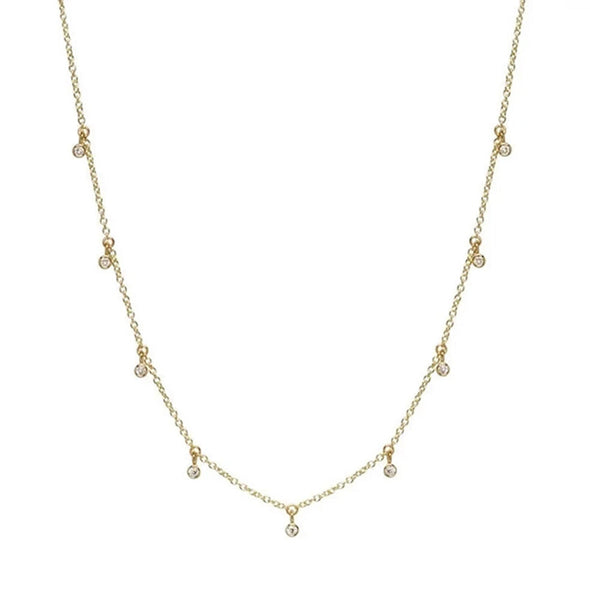 Chateau Sterling Silver Necklace plated in 18K Gold