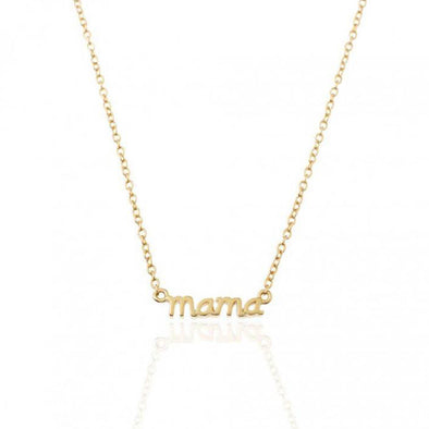 Mama Sterling Silver Pendant plated in 18K Gold