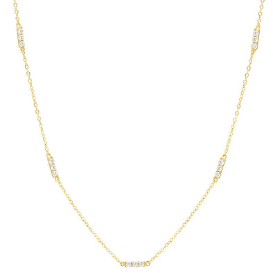 Cairo Sterling Silver Necklace plated in 18K Gold