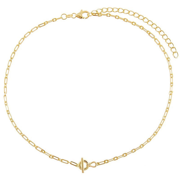 Alen Sterling Silver Necklace plated in 18K Gold