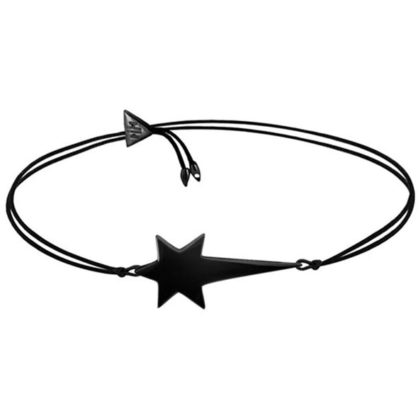 Star Bracelet in Brass plated in Black Metal