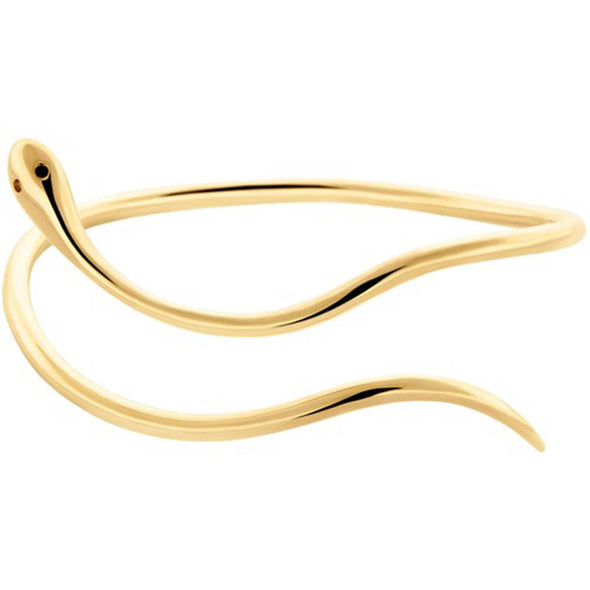 Snake Cuff Bracelet in Brass plated in 18K Gold