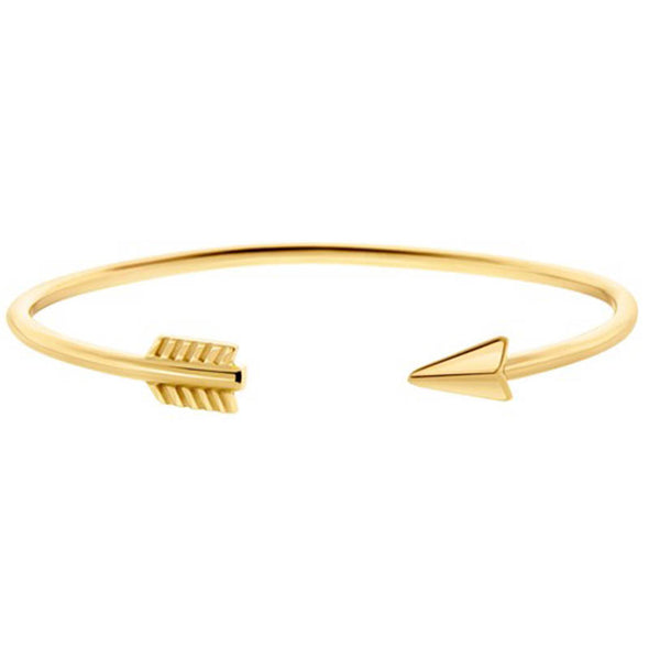 Arrow Cuff Bracelet in Brass plated in 18K Gold