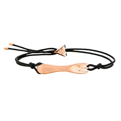 Fork Bracelet by Akis Petretzikis in Brass plated in 18K Rose Gold