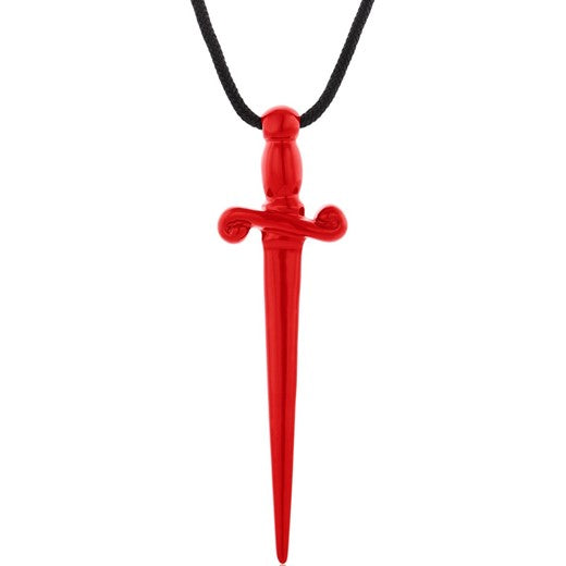 Knight Sword Brass Necklace