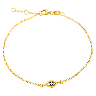 Eye Diamond Bracelet in 18K Yellow Gold