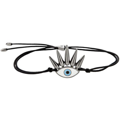 Eye of the Sun Sterling Silver Bracelet plated in Black Rhodium