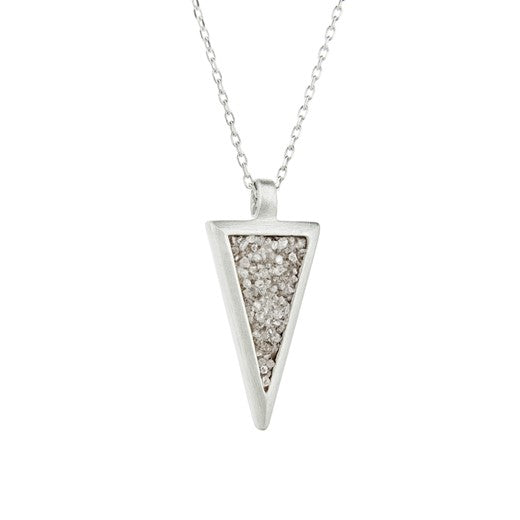 Μενταγιόν Μικρός Τρίγωνο με Διαμάντια