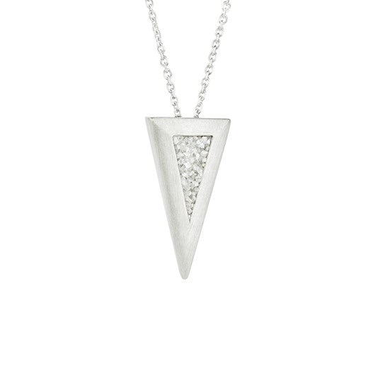 Large Diamond Triangle Pendant
