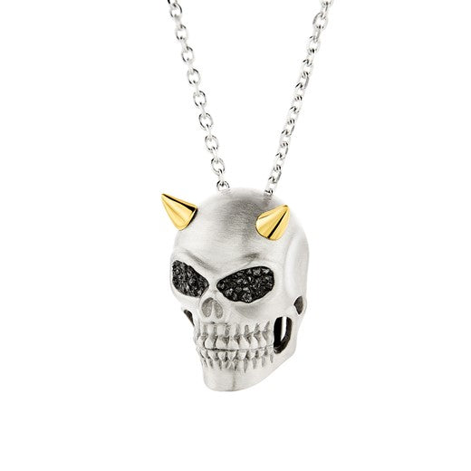 Devil Skull Diamond Pendant
