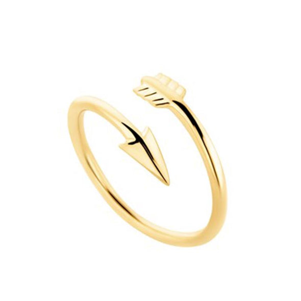 Arrow Sterling Silver Ring plated in 18K Gold