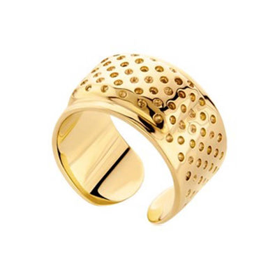 Band Aid Sterling Silver Ring plated in 18K Gold