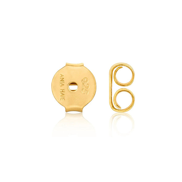 Σκουλαρίκια Gold Orb σε Ασήμι 925 με επιμετάλλωση σε Χρυσό 14Κ και Αμαζονίτη